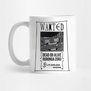 Wanted Roronoa Zoro Mug